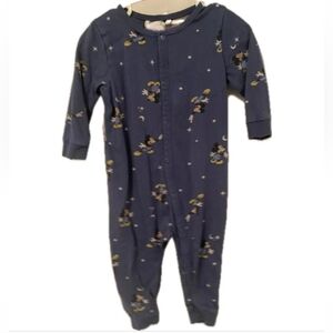 H&M Navy Blue Kids Footie Pajamas